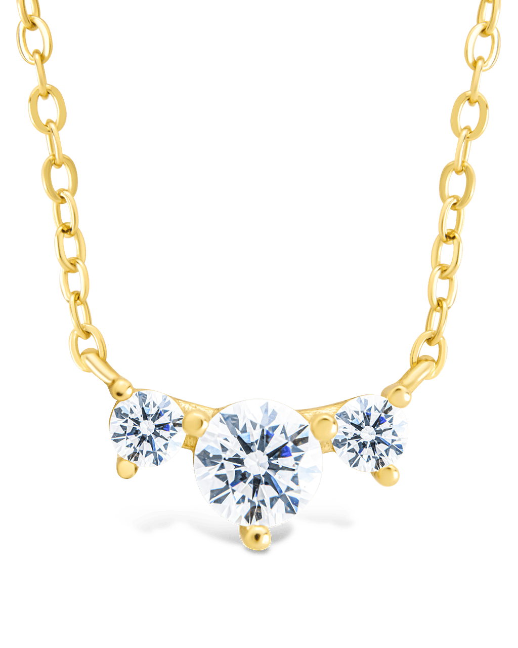 Sterling Silver Robin CZ Necklace