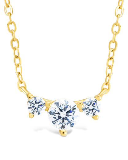 Sterling Silver Robin CZ Necklace