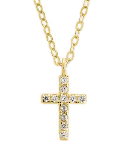 Sterling Silver Sinead Sparkling Cross Pendant