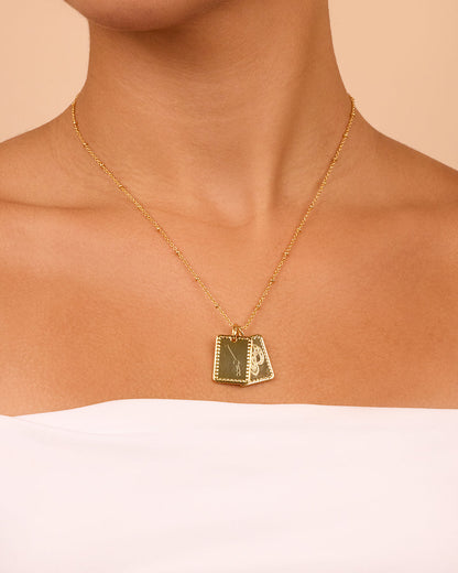 Zodiac Tag Necklace