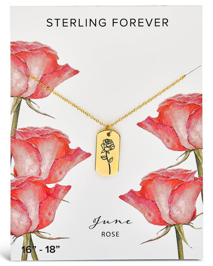 Birth Flower Pendant