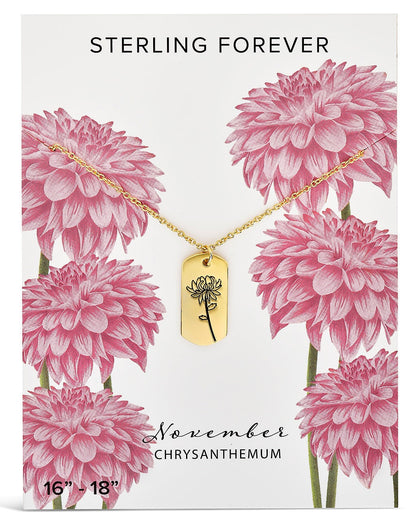 Birth Flower Pendant
