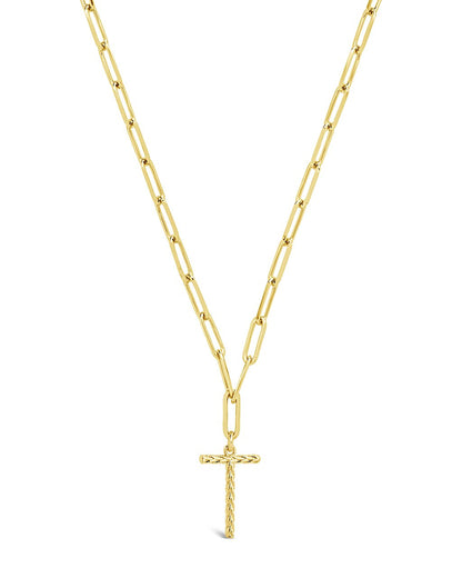 Braided Initial Pendant Necklace