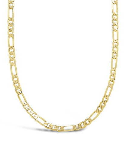 Sterling Silver Figaro Chain Necklace