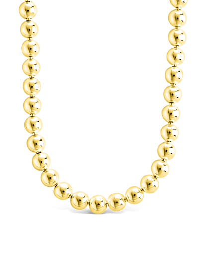 Sterling Silver Basia Dainty Beaded Chain Necklace