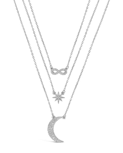 CZ Celestial Infinity Necklace