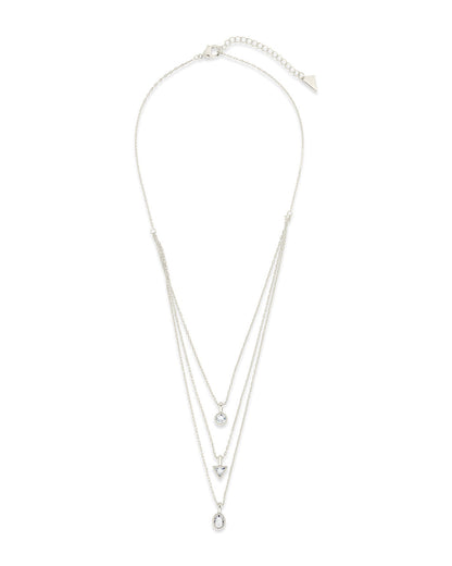 Julie CZ & Layered Chain Necklace