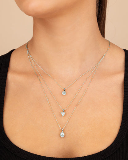 Julie CZ & Layered Chain Necklace