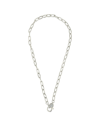 Tay Moonstone Charm & Chain Necklace