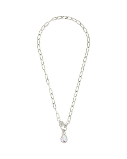 Tay Moonstone Charm & Chain Necklace