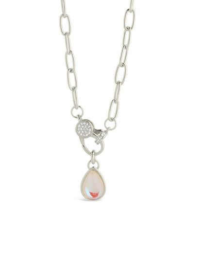 Tay Moonstone Charm & Chain Necklace