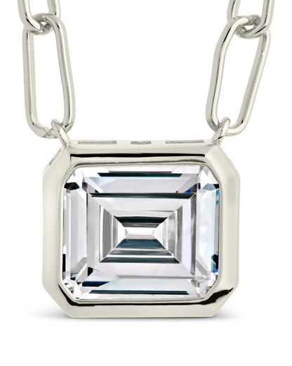 Camille Bezel CZ Statement Necklace