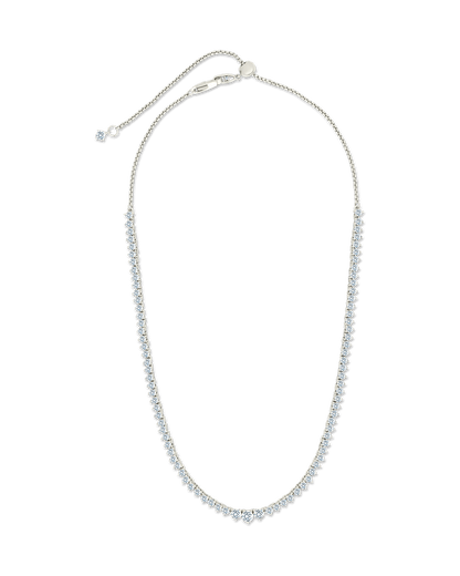 Tatum Adjustable CZ Tennis Necklace