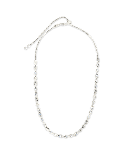 Camden Adjustable CZ Staggered Tennis Necklace
