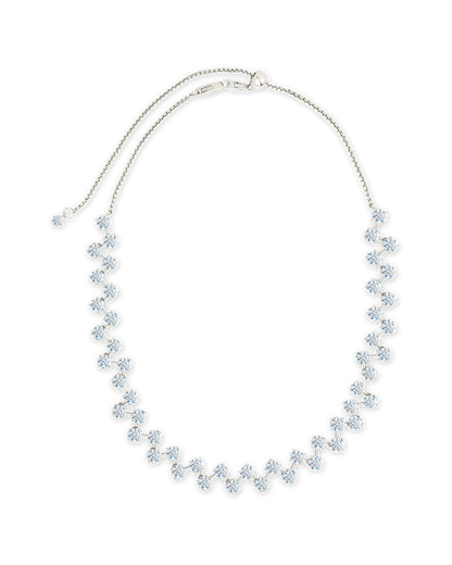 Carson Adjustable CZ Tennis Bolo Necklace