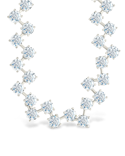 Carson Adjustable CZ Tennis Bolo Necklace