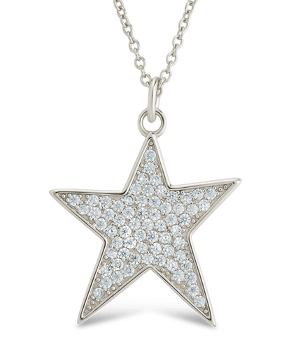 Pave CZ Star Pendant