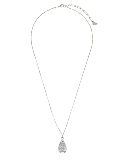 Pave CZ Tear Drop Pendant