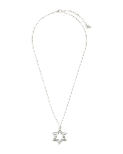 Pave CZ Star of David Pendant