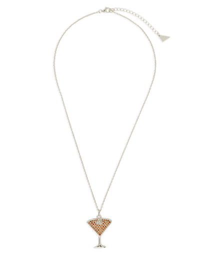 Pave CZ Espresso Martini Pendant