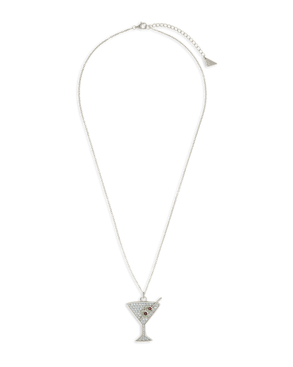 Pave CZ Dirty Martini Pendant