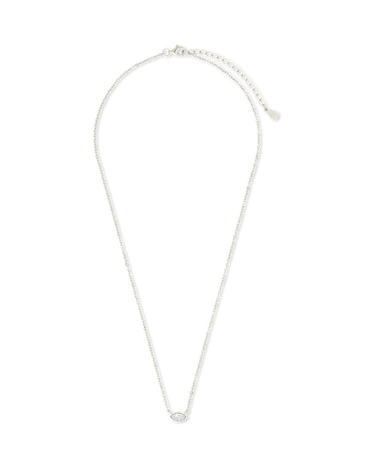 Sterling Silver Marquise Bezel Set Pendant