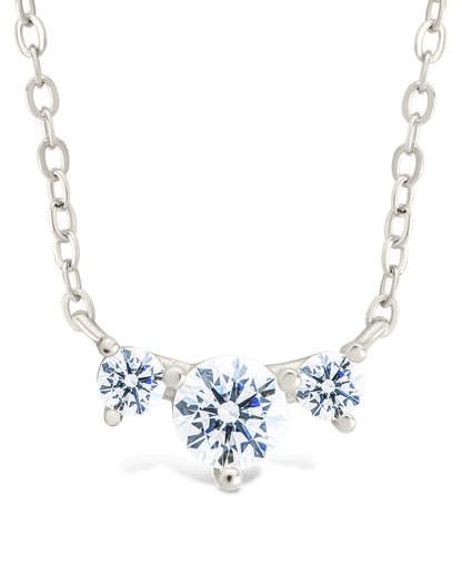 Sterling Silver Robin CZ Necklace