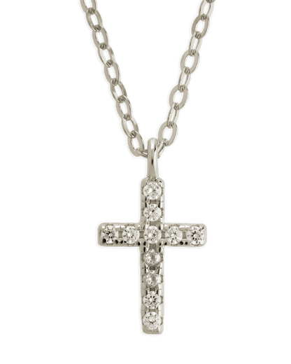 Sterling Silver Sinead Sparkling Cross Pendant