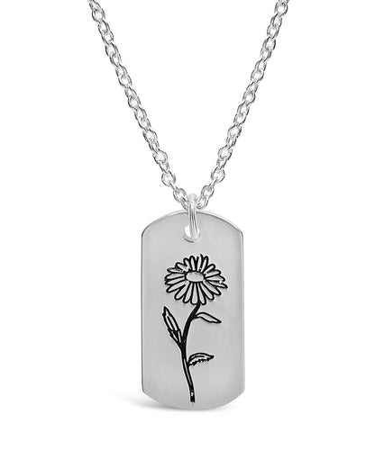 Birth Flower Pendant