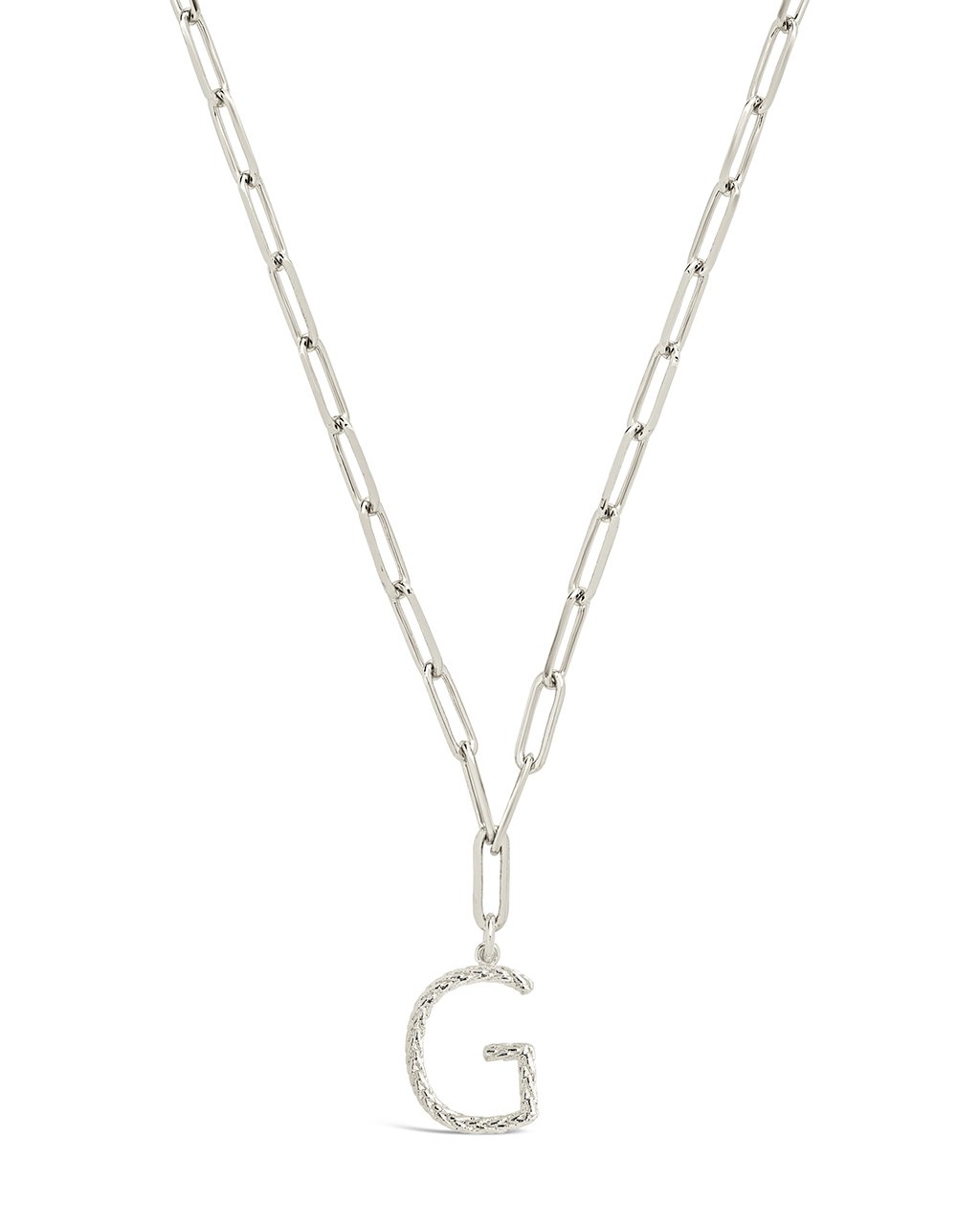 Braided Initial Pendant Necklace