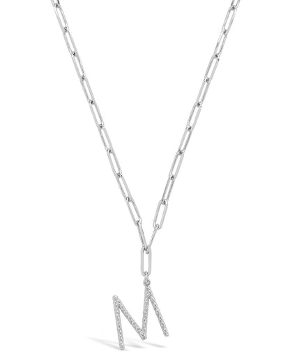 Braided Initial Pendant Necklace