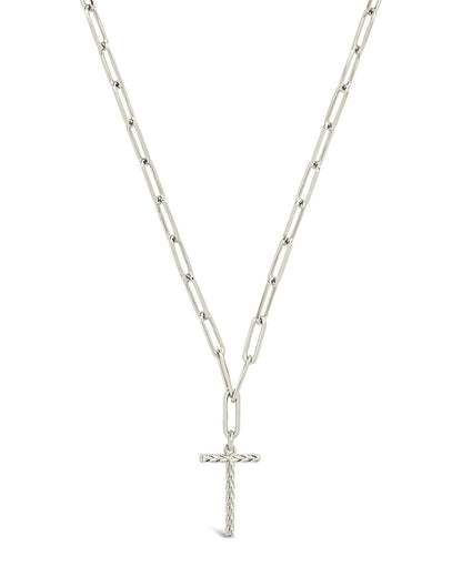 Braided Initial Pendant Necklace