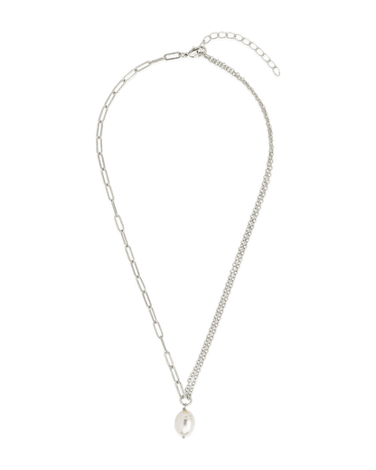 River Pearl Drop Chain Necklace