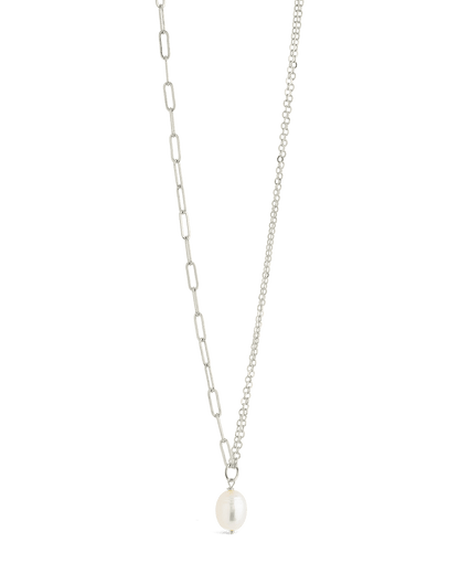 River Pearl Drop Chain Necklace