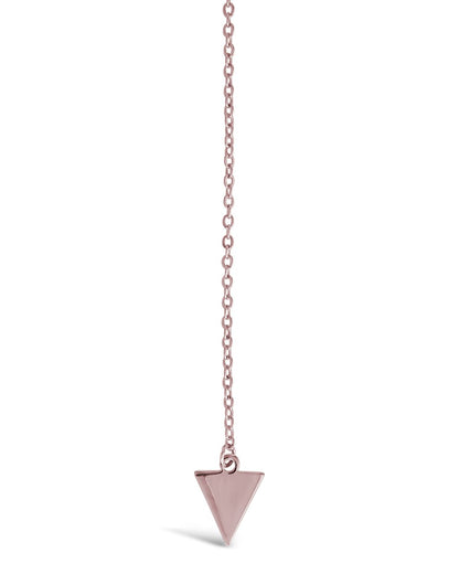 Triple Layer Triangle Drop Chain Necklace