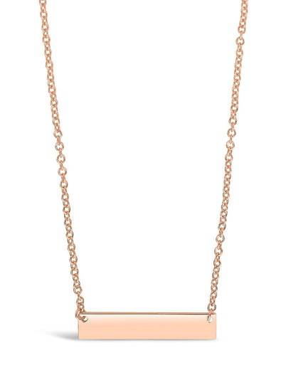 Sterling Silver Mini Bar Pendant