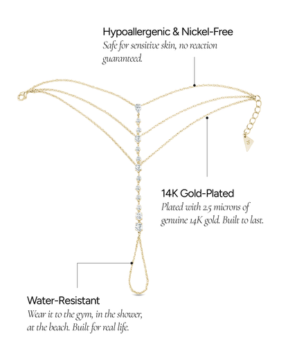 Anselma CZ Hand Chain