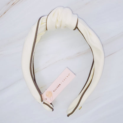 Piped Border Preppy Headband