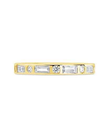 Sterling Silver Ethel CZ Band Ring
