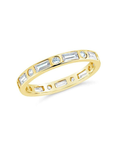 Sterling Silver Ethel CZ Band Ring