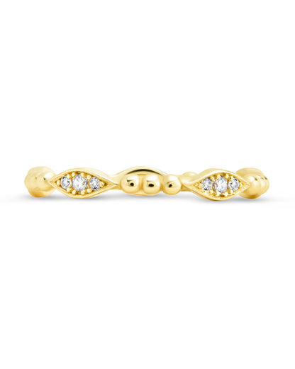 Sterling Silver Lydia CZ Bubble Ring