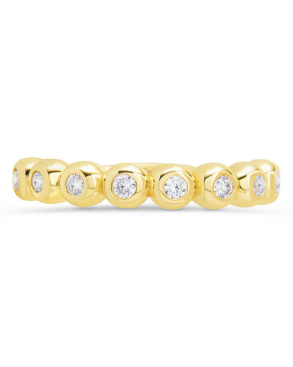 Sterling Silver Trisha CZ Bezel Ring