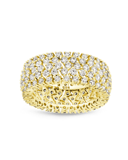 Sterling Silver Yvonne CZ Stacking Ring