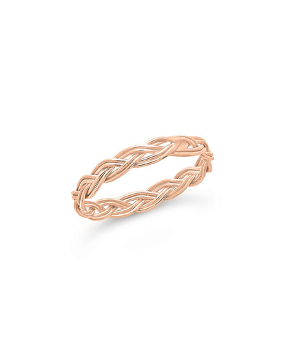 Sterling Silver Braided Twist Band