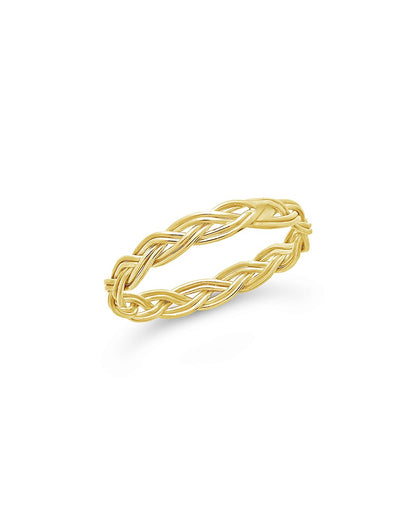 Sterling Silver Braided Twist Band