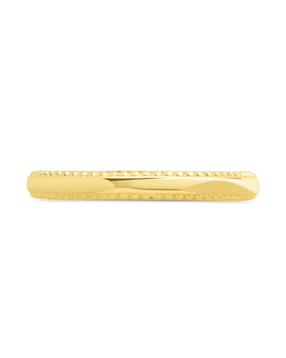 Sterling Silver Kayden Thin Textured Ring