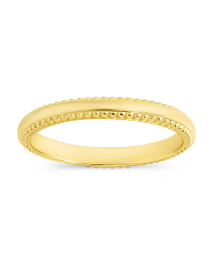 Sterling Silver Kayden Thin Textured Ring