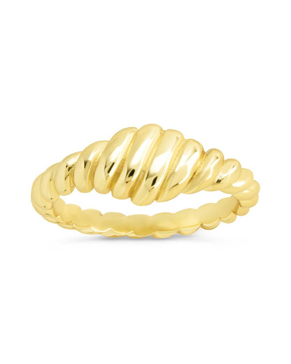Sterling Silver Paula Ribbed Ring