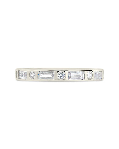 Sterling Silver Ethel CZ Band Ring