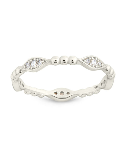 Sterling Silver Lydia CZ Bubble Ring